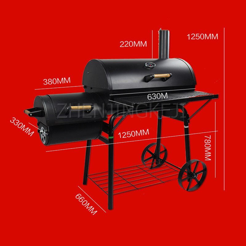 American Smoked Oven Charcoal Outdoor Barbecue Grill