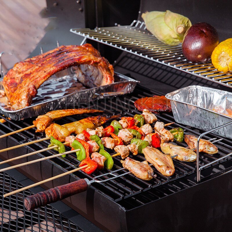American Smoked Oven Charcoal Outdoor Barbecue Grill