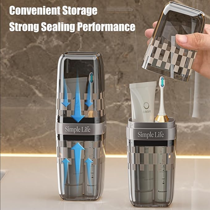 Travel Toothbrush Holder with Cover