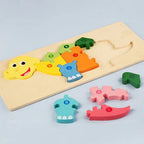 Wooden Character Puzzle Shapes