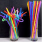 Disposable Plastic Color Straw (100 Pcs)