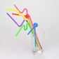 Disposable Plastic Color Straw (100 Pcs)