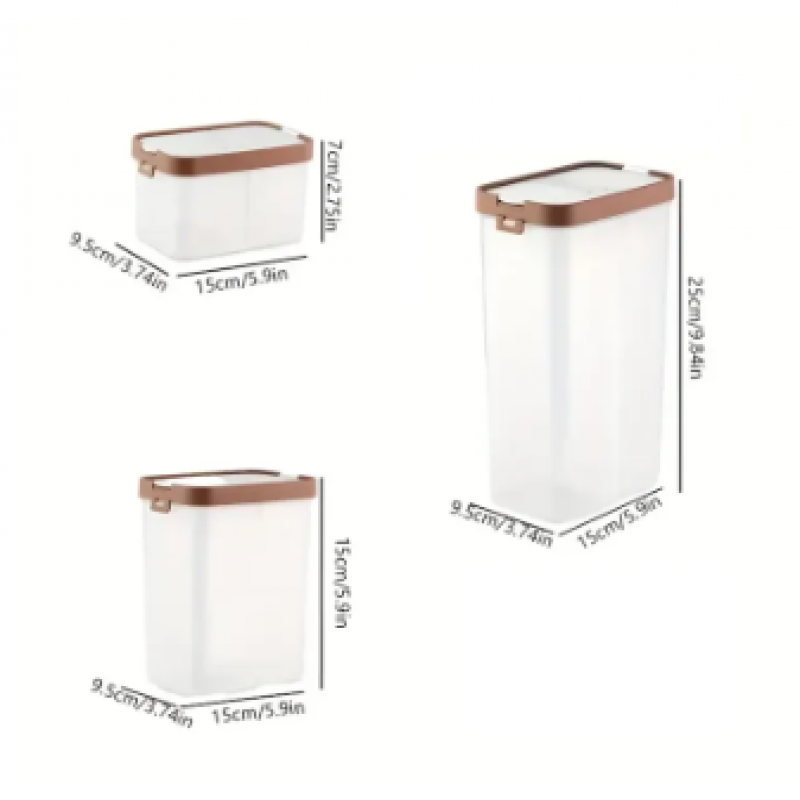 Kitchen Divided Sealed Cereals Storage Box