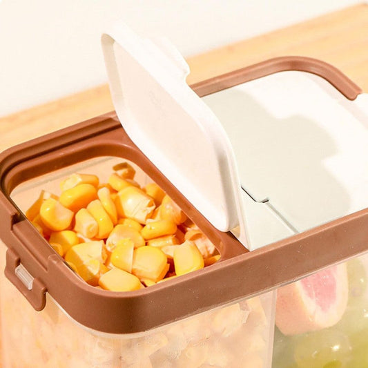 Kitchen Divided Sealed Cereals Storage Box