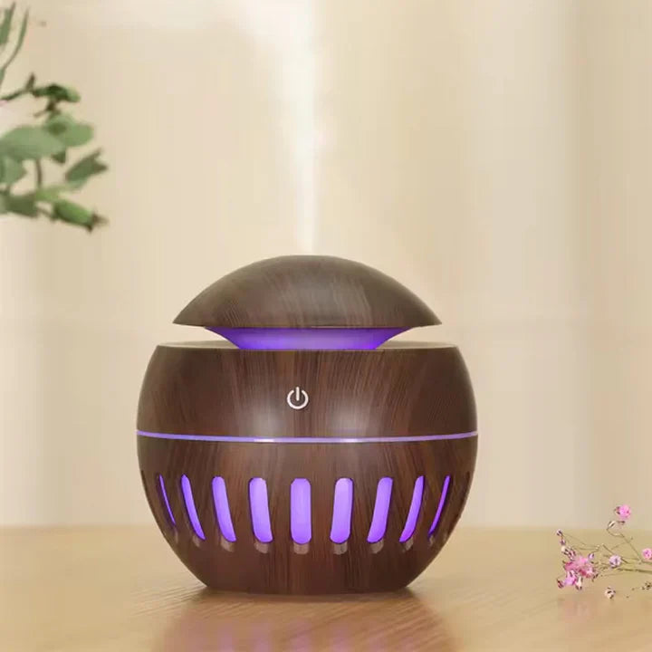 Wood Grain Round Humidifier