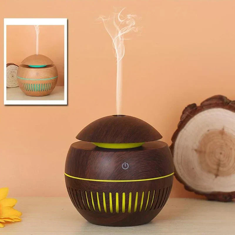Wood Grain Round Humidifier