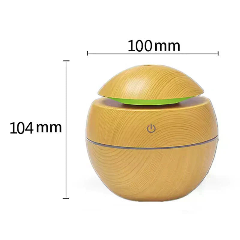 Wood Grain Round Humidifier