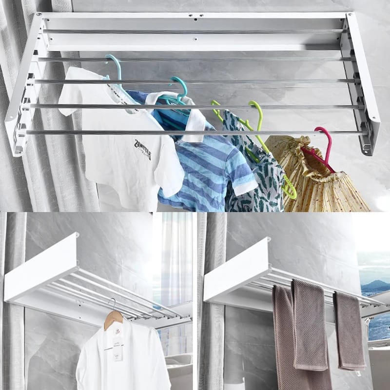 Retractable Wall Mounted Laundry Drying Rack