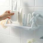 Modern Humanoid Plastic Wall-Mounted Storage Shelf