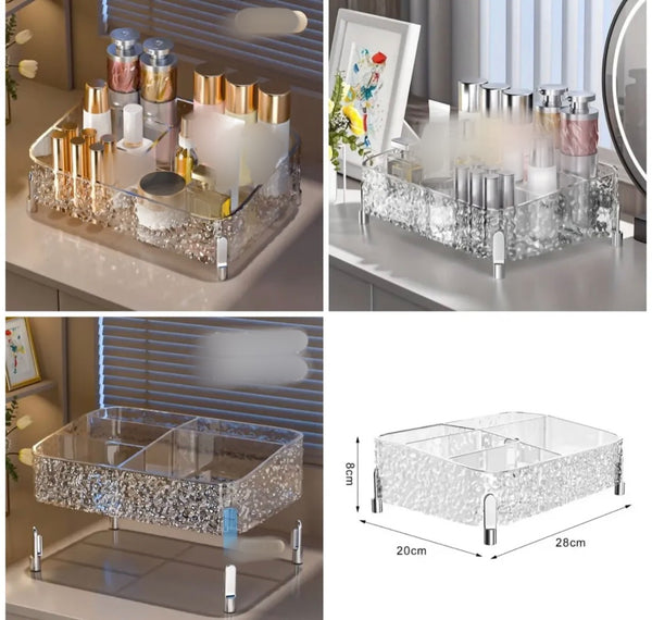 Glacier Makeup with Brush Holder