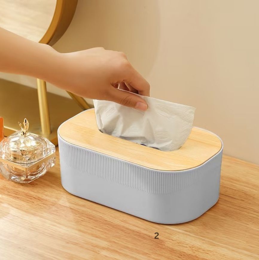 Wooden Head Tissue Box