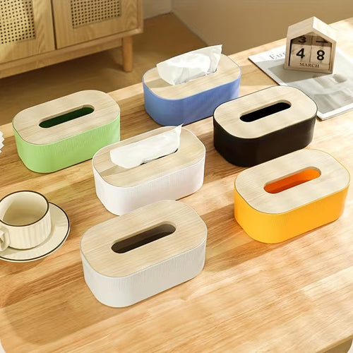 Wooden Head Tissue Box