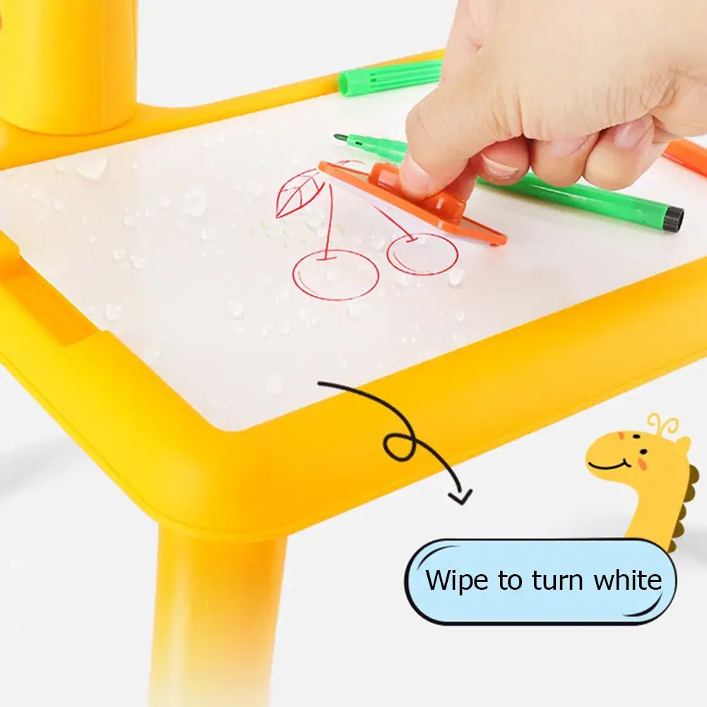 3 In 1 Kids Painting Drawing Activity Kit Projector Table