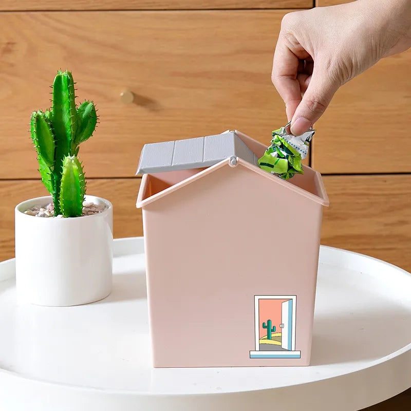 Mini Home Shaped Dustbin