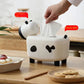 Cow Tissue Box With Toothpick Holder
