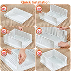 Foldable Storage Bin Stackable Drawer