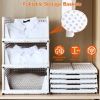 Foldable Storage Bin Stackable Drawer