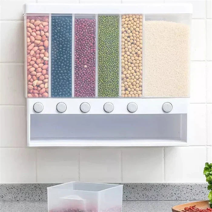 6 portion 10kg rice/cereal dispenser