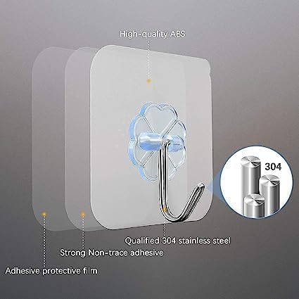 Self Adhesive Screw Hook (Pack of 5)