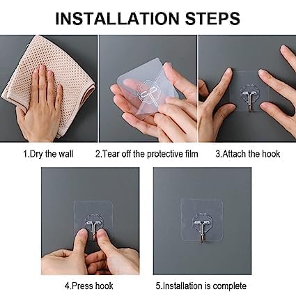 Self Adhesive Screw Hook (Pack of 5)