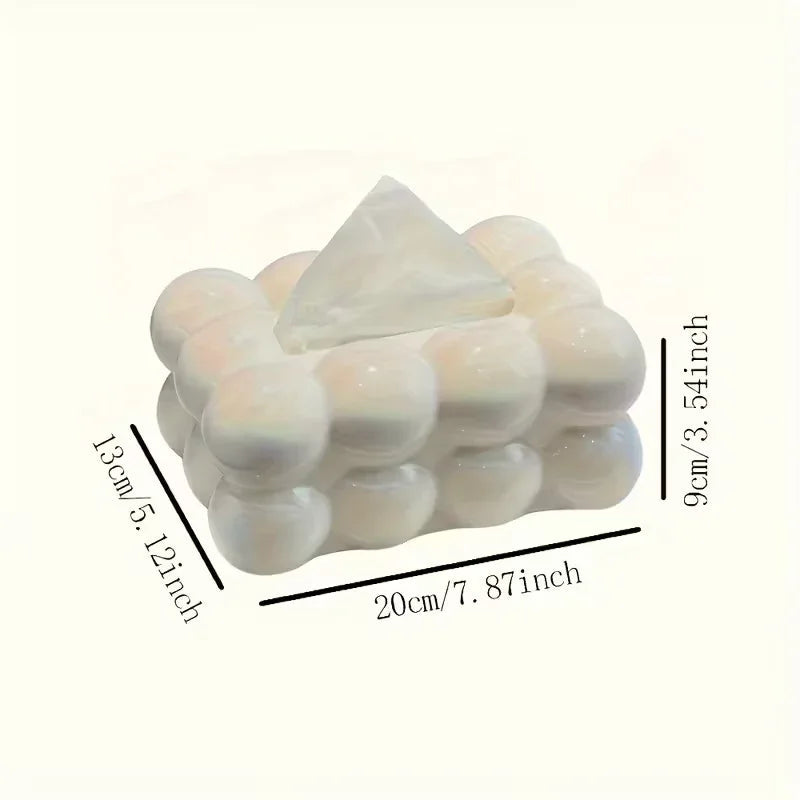 Bubble Bow Tissue Box – Cute Decorative Tissue Holder