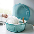 Kitchen Dish Rack With Lid