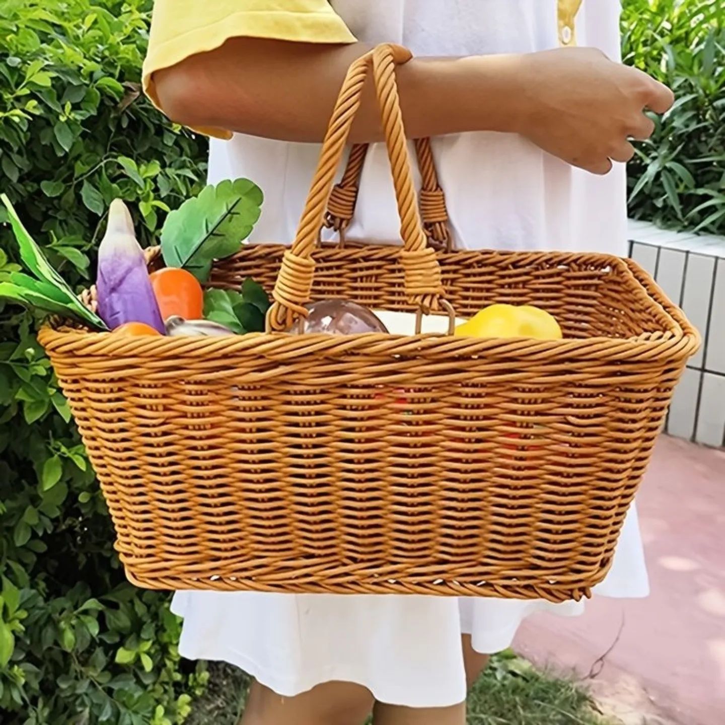 Light Weight Rattan Storage Basket