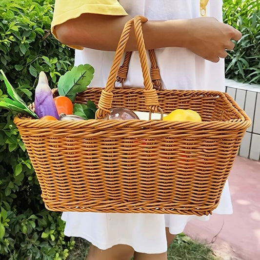 Light Weight Rattan Storage Basket
