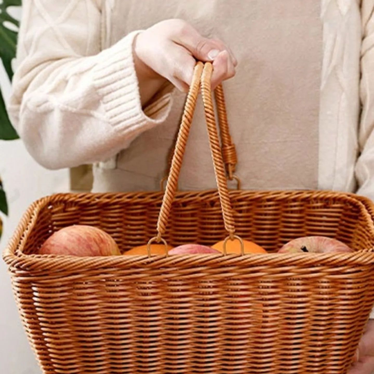Light Weight Rattan Storage Basket
