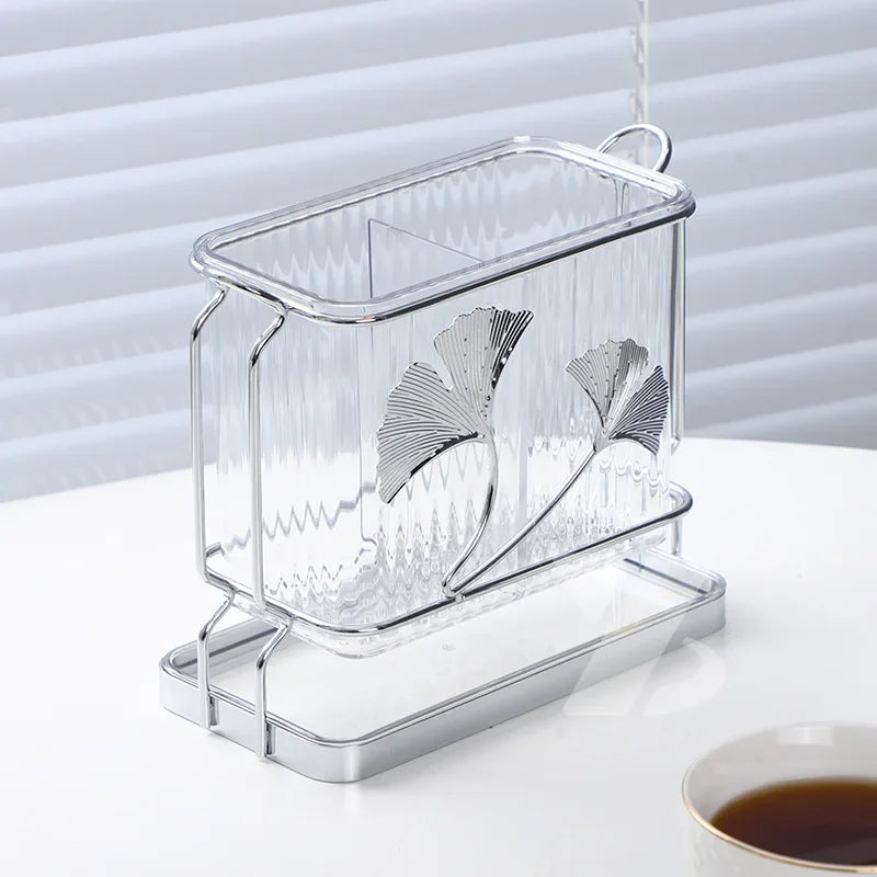 Double Barrel Simple Tableware Storage Organizer