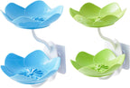 Self Adhesive Double Layer Flower Soap Tray