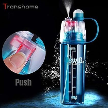 Sports Water Bottle With Mist Spray