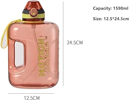 Straw Water Bottle