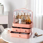 Acrylic Double Door Cosmetic Organizer