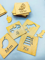 A to Z Learning Stencils Box