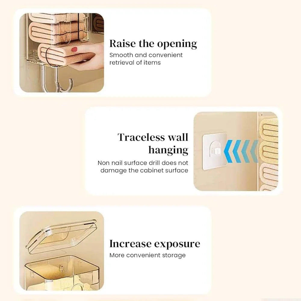 Wall mounted socks and undergarments Organizer