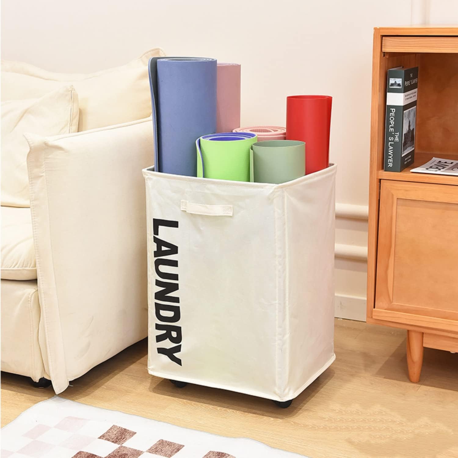 Laundry Basket with Wheels