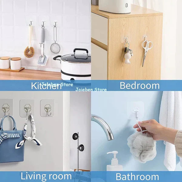 5 Pcs Wall Mounted Self Adhesive Hooks