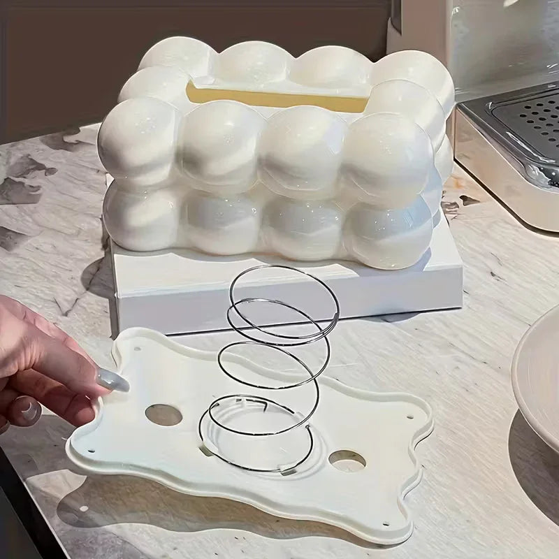 Bubble Bow Tissue Box – Cute Decorative Tissue Holder