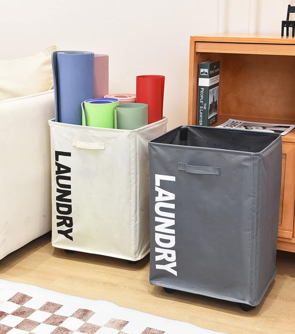 Laundry Basket with Wheels