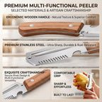 3-in-1 Stainless Steel Vegetable Peeler