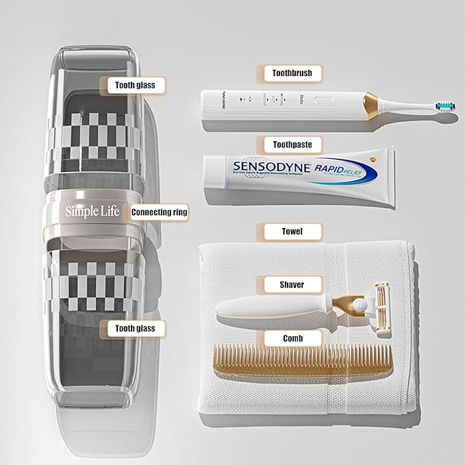 Travel Toothbrush Holder with Cover