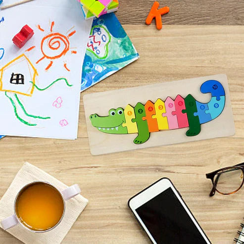 Wooden Character Puzzle Shapes