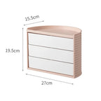 Semicircle cosmetic organizer