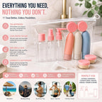 11pcs set of travel cosmetics bottles