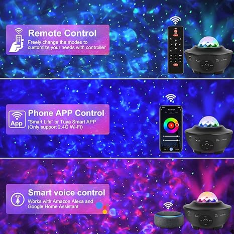 Galaxy Projector Lights With Bluetooth Speaker