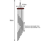 12 tubes wind chimes bells decor aluminium tube