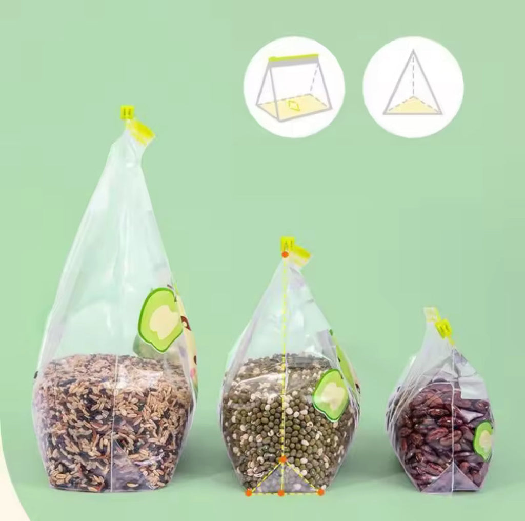 Tranparent Reusable Food-Grade Storage Bag