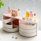 Semicircle cosmetic organizer