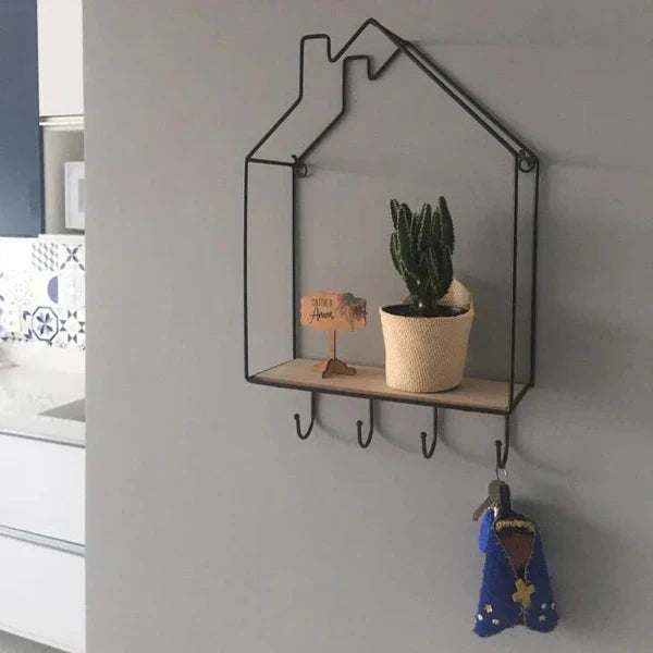 Hut Style Nordic Storage Rack - With Hooks